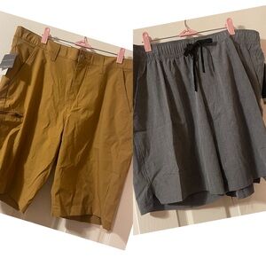 Set of (2) Men’s Shorts NEW NWT XL 36 Eddie Bauer